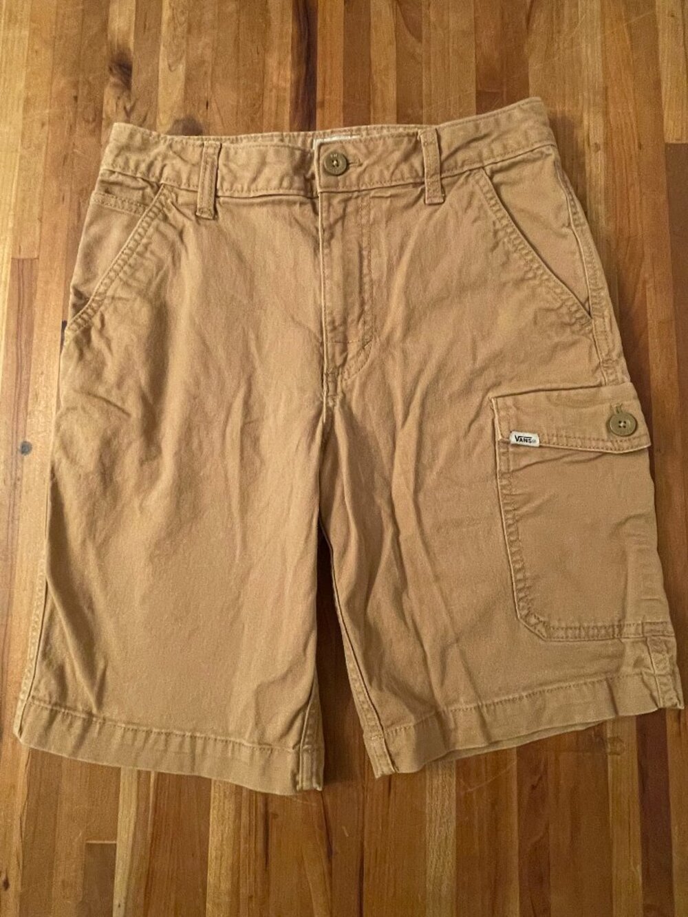 Vans Tan Shorts Youth Size 14
